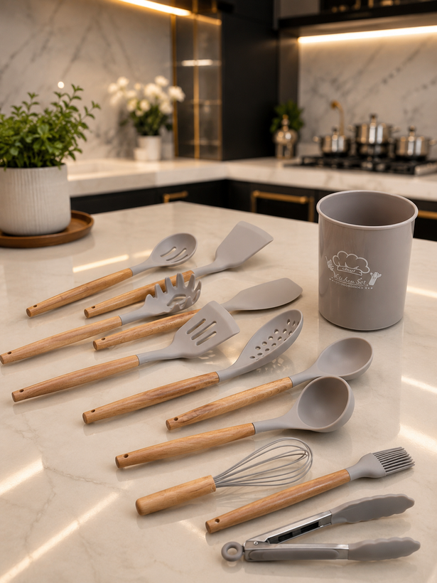 سرویس کفگیرملاقه ۱۲ پارچه kitchen set